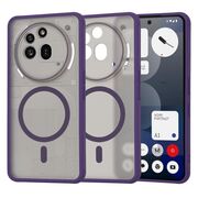 Husa pentru  Nothing Phone (3a) Pro cu MagSafe, Ghost Series, frosted - Mov
