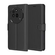 Husa pentru  Nothing Phone (3a) Pro tip carte cu inchidere magnetica, compartimente pentru carduri si functie stand, Negru denim