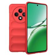 Husa pentru  Oppo Reno 12F, 12FS Liquid Silicone, Microfibre Lining, Non-Slip Airbag Design, Rosu