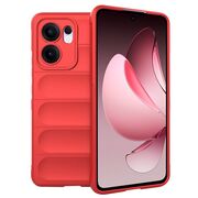 Husa pentru  Oppo Reno 13F, 13FS 4G, 5G Liquid Silicone, Microfibre Lining, Non-Slip Airbag Design, Rosu