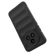 Husa pentru  Realme 14 Pro+ Plus Liquid Silicone, Microfibre Lining, Non-Slip Airbag Design, Negru denim