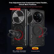 Husa pentru  Realme 14 Pro 5G cu protecție pentru cameră și suport magnetic integrat Ring Shockproof, Negru darth vader