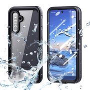Husa pentru  Samsung Galaxy A36 ShockProof Dust-Water Proof IP68 Full Body 360 Protection, negru - transparent