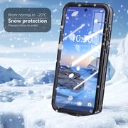 Husa pentru  Samsung Galaxy A36 ShockProof Dust-Water Proof IP68 Full Body 360 Protection, negru - transparent