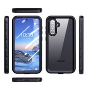 Husa pentru  Samsung Galaxy A36 ShockProof Dust-Water Proof IP68 Full Body 360 Protection, negru - transparent