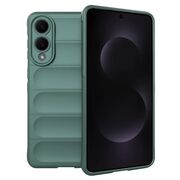 Husa pentru  Samsung Galaxy S25 Edge Liquid Silicone, Microfibre Lining, Non-Slip Airbag Design, Verde