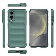 Husa pentru  Samsung Galaxy S25 Edge Liquid Silicone, Microfibre Lining, Non-Slip Airbag Design, Verde