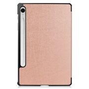 Husa pentru Samsung Galaxy Tab S10 FE 10.9 inch tip stand functie sleep/wake-up, protectie 360 - Rose Gold