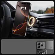Husa pentru  Xiaomi Redmi Note 14 4G Ring Armor Kickstand Tough Rugged Cover cu protectie camera, Albastru