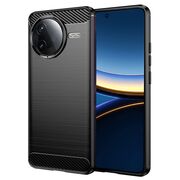 Husa pentru Poco F7 Pro Carbon Liquid Silicone, Negru denim