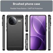 Husa pentru Poco F7 Pro Carbon Liquid Silicone, Negru denim