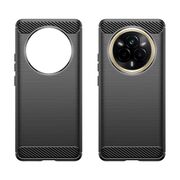 Husa pentru Realme 14 Pro 5G Carbon Liquid Silicone, Negru denim