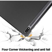 Husa pentru Samsung Galaxy Tab S10 FE 10.9 inch tip stand functie sleep/wake-up, protectie 360 - Negru
