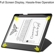 Husa pentru Kindle Scribe 10.2 2024 / 2022 cu functie sleep/wake-up, tip stand, inchidere magnetica si compartiment pentru stylus - negru