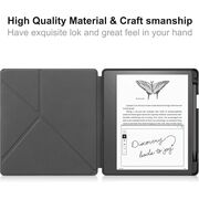 Husa pentru Kindle Scribe 10.2 2024 / 2022 cu functie sleep/wake-up, tip stand, inchidere magnetica si compartiment pentru stylus - negru