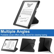 Husa pentru Kindle Scribe 10.2 2024 / 2022 cu functie sleep/wake-up, tip stand, inchidere magnetica si compartiment pentru stylus - negru