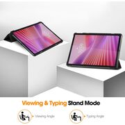 Husa pentru Lenovo Tab 10.1 2025 TB311 tip stand functie sleep/wake-up, protectie 360 - Negru