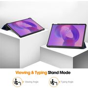 Husa pentru  Lenovo Idea Tab Pro 12.7 tip stand functie sleep/wake-up, protectie 360 - Albastru