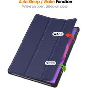 Husa pentru  Lenovo Idea Tab Pro 12.7 tip stand functie sleep/wake-up, protectie 360 - Albastru