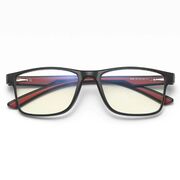 Ochelari Protectie pentru monitor PC, telefon, televizor, anti Lumina Albastra, Antireflex, fara dioptrii, anti oboseala ochilor si stralucire UV - negru / rosu