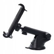 Suport Auto Universal pentru Telefon și Tabletă până la 11" – Montaj pe Parbriz sau Bord, Braț Lung, Rotire 360°, Negru