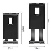 Suport Auto Universal pentru Telefon și Tabletă până la 11" – Montaj pe Parbriz sau Bord, Braț Lung, Rotire 360°, Negru