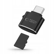 Cititor Carduri Micro SD / TF cu Conector USB-C – Compact, Transfer Rapid, Plug & Play, Negru