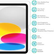 Folie din sticla securizata pentru iPad 11 2025 Full Cover, Full Glue, Anti Zgarieturi, Anti Socuri, HD, clear