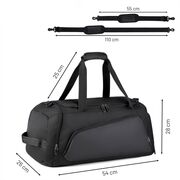 Geanta multifunctionala voiaj / sport – 40L, Impermeabila, cu Buzunar Termic și Compartiment pentru incaltaminte, Ideala pentru Sala, Calatorii si Antrenamente, 54 x 26 x 28 cm
