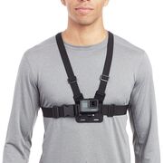 Ham Sport pentru Piept cu Suport pentru Cameră și Telefon – Compatibil GoPro, DJI, SJCAM, Telefoane 4-7", Negru