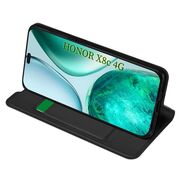 Husa pentru  Honor X8c tip carte BookFlip, inchidere magnetica, Negru