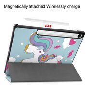 Husa pentru Samsung Galaxy Tab S10 FE 10.9 inch tip stand functie sleep/wake-up, protectie 360 - Unicorn
