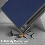 Husa pentru Samsung Galaxy Tab S10 FE 10.9 inch tip stand functie sleep/wake-up, protectie 360 - Albastru