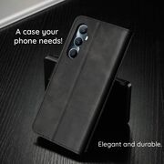Husa pentru  Xiaomi Redmi Note 14 4G tip carte 360 Kickstand Portofel Multifunctional, Protectie Completa, Negru denim