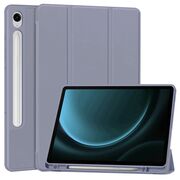 Husa pentru  Samsung Galaxy Tab S10 FE 10.9 inch Soft Shell cu functie wake-up/sleep si compartiment pentru stylus, tip stand - Mov