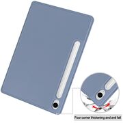 Husa pentru  Samsung Galaxy Tab S10 FE 10.9 inch Soft Shell cu functie wake-up/sleep si compartiment pentru stylus, tip stand - Mov