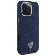 Husa premium pentru  iPhone 16 Pro Max compatibila MagSafe Guess Luxury Series - Albastru