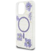 Husa premium pentru  iPhone 16 Pro Max compatibila MagSafe Guess Luxury Series - Mov