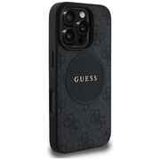 Husa premium pentru  iPhone 16 Pro Max compatibila MagSafe Guess Luxury Series - Negru denim