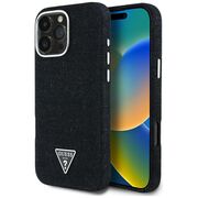 Husa premium pentru  iPhone 16 Pro Max compatibila MagSafe Guess Luxury Series - Negru