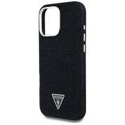 Husa premium pentru  iPhone 16 Pro Max compatibila MagSafe Guess Luxury Series - Negru