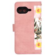 Husa tip carte pentru  Google Pixel 9A, functie stand si port carduri, Roz