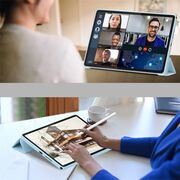 Husa pentru Lenovo Tab 10.1 2025 TB311 tip stand functie sleep/wake-up, protectie 360 - albastru deschis