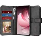Husa pentru Oppo Reno 13 Pro tip carte 360 Kickstand Portofel Multifunctional, Protectie Completa, Negru denim