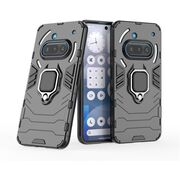 Husa pentru  Nothing Phone (3a) cu inel Ring Armor Kickstand Tough, Negru