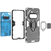Husa pentru  Nothing Phone (3a) cu inel Ring Armor Kickstand Tough, Negru