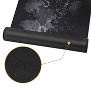 Mouse Pad Gaming XXL 80x30 cm cu Iluminare RGB – Harta Lumii, Bază Antiderapantă