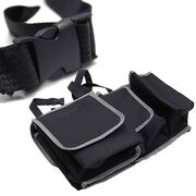Organizator Auto pentru Portbagaj – Geanta cu 4 Compartimente, Prindere cu Velcro si Curele, Negru
