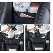 Organizator Auto pentru Spatiul dintre Scaune – suport pentru sticle, servețele si accesorii, Negru