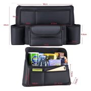 Organizator Auto pentru Spatiul dintre Scaune – suport pentru sticle, servețele si accesorii, Negru